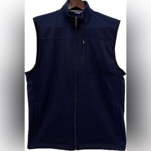 IZOD BLUE ZIP UP SOFT ACTIVE MENS VEST